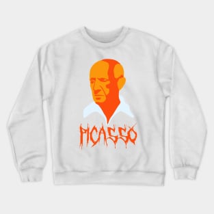 Cool Artist Portrait In Orange Crewneck Sweatshirt